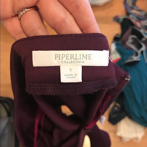 Piperlime Collection Maroon Skirt S - Picture 4 of 4